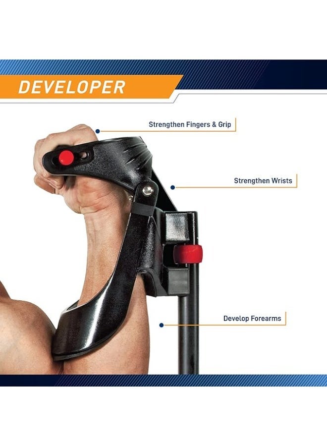 مارسي أداة تقوية المعصم والساعد لصالة الألعاب الرياضية المنزلية من مارسي - إسفين متعدد الألوان، 23 سم ×10 سم×2.5 سم - Image 3